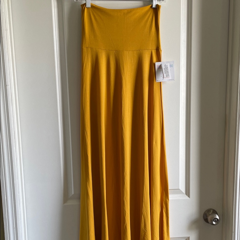 2 for $20 LuLaRoe Maxi Skirt mustard sunshine yellow stretchy
